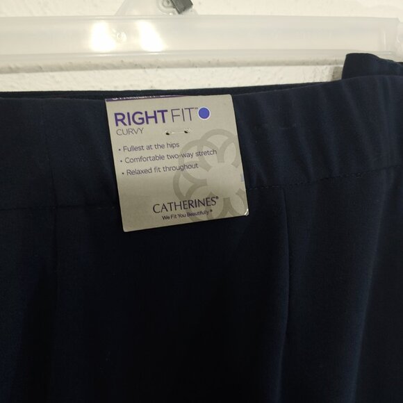 Catherines right Fit Straight Leg Pants Petite Plus Size 24WP - Picture 2 of 6